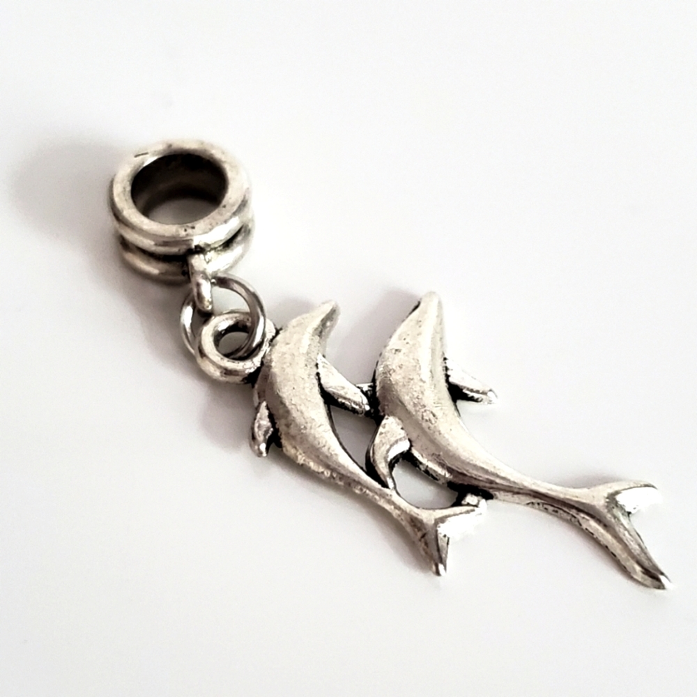 Charm pendant, SHARK COUPLE 🦈 🦈